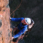 Alexander Lorrek beim Klettern