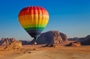 Ballonfahrt im Wadi Rum