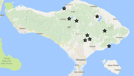 Karte Bali