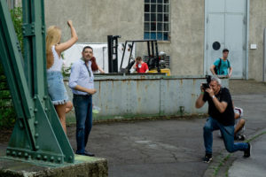 Powerportraits mit Wasser und Farbpulver mit Sacha Goerke, © Winfried Strudl / Photo+Adventure