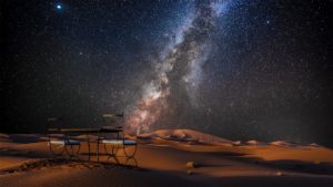 Platz 4: "Marokkos Milchstraßen-Mitternacht" von Andrea Dublaski, Meckenbeuren