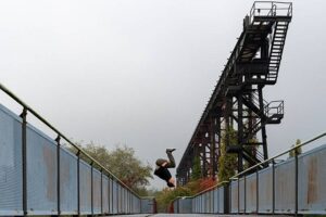 Actionfotografie - Parkour im Landschaftspark (c) Klaus Wohlmann