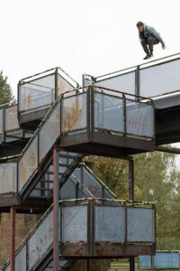 Actionfotografie - Parkour im Landschaftspark (c) Klaus Wohlmann