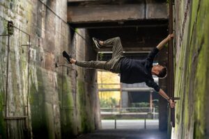 Actionfotografie - Parkour im Landschaftspark (c) Klaus Wohlmann